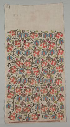 Embroidered Cover, 19th century. Creator: Unknown