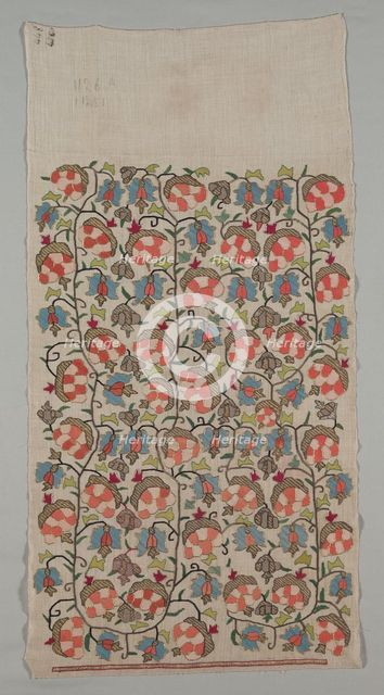 Embroidered Cover, 19th century. Creator: Unknown.