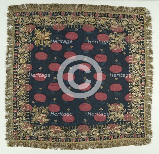 Embroidered Cover, 19th century. Creator: Unknown.