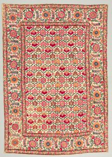 Embroidered Cover or Hanging, 1600s. Creator: Unknown