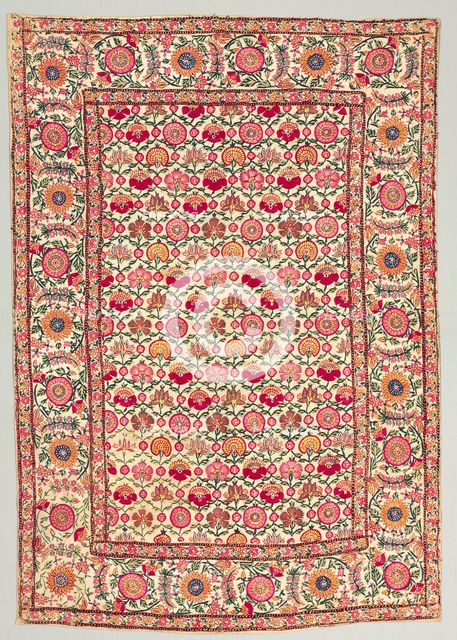 Embroidered Cover or Hanging, 1600s. Creator: Unknown.