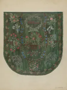 Embroidered Coverlet, c. 1936. Creator: Jules Lefevere
