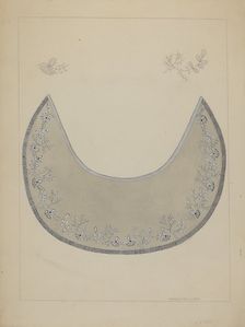 Embroidered Collar, c. 1937. Creator: Marie Famularo