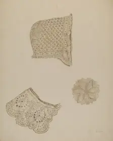 Embroidered Collar, c. 1938. Creator: Eva Wilson