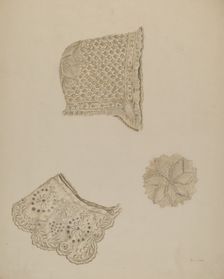 Embroidered Collar, c. 1938. Creator: Eva Wilson