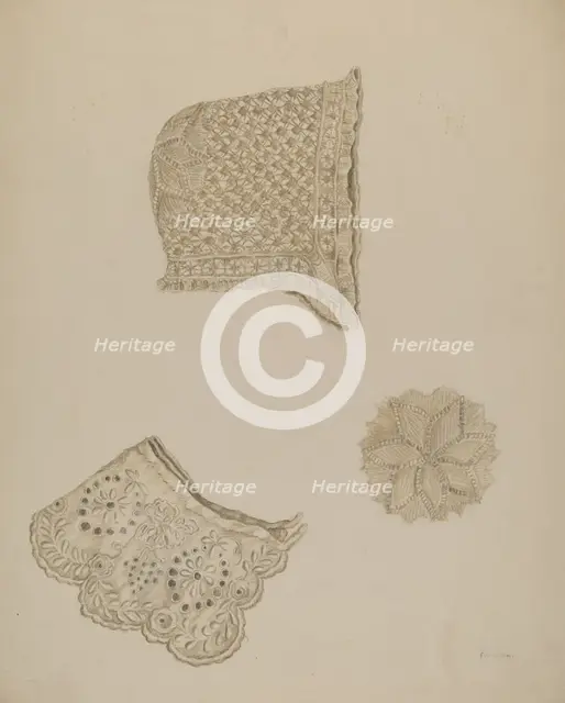 Embroidered Collar, c. 1938. Creator: Eva Wilson.