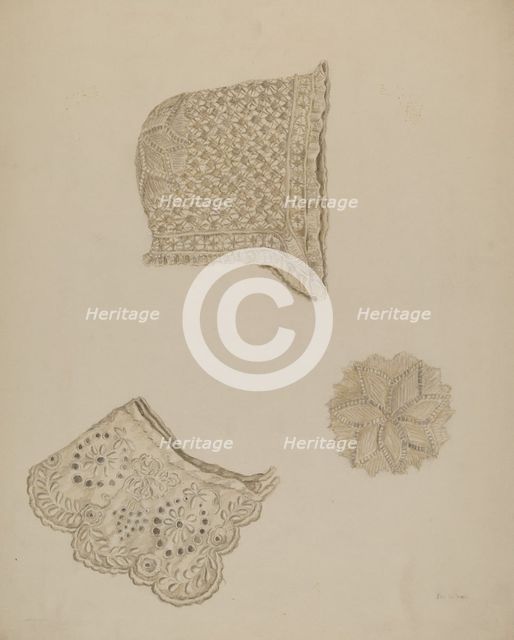 Embroidered Collar, c. 1938. Creator: Eva Wilson.