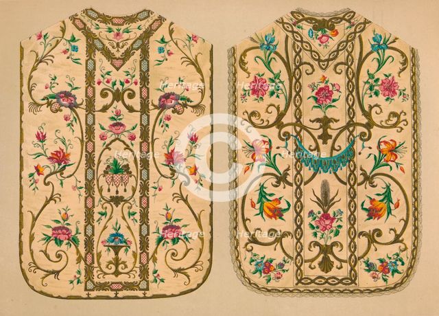Embroidered Chasubles by Luigi & Ersilia Martini', 1893.  Artist: Robert Dudley.