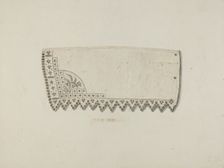 Embroidered Cuff, 1939. Creator: Marie Famularo