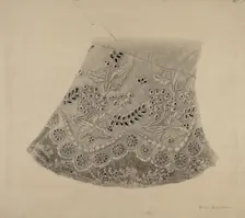 Embroidered Cuff, c. 1937. Creator: Erwin Schwabe