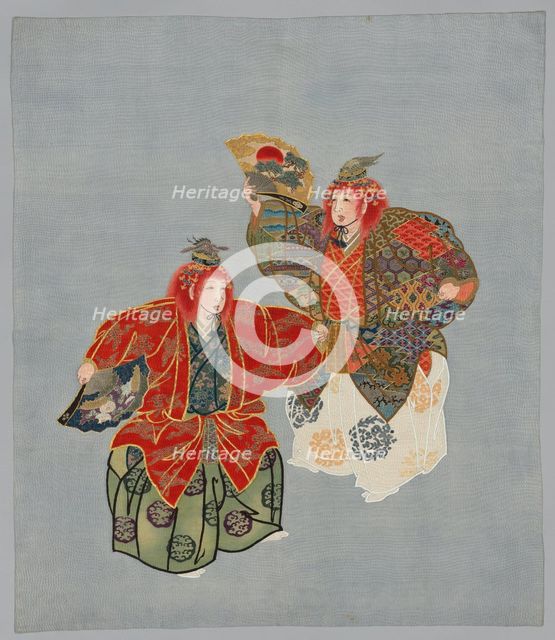 Embroidered and Resist-Dyed Fabric, late 1800s-early 1900s. Creator: Unknown.