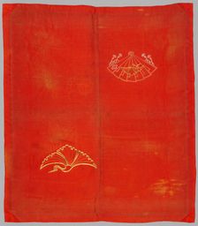 Embroidered and Resist-Dyed Fabric, late 1800s-early 1900s. Creator: Unknown