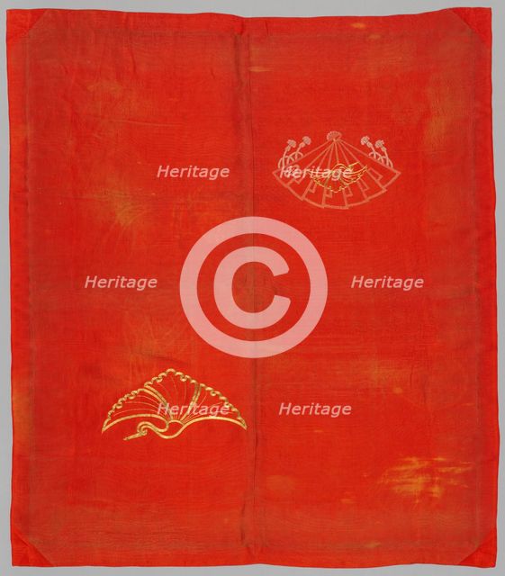 Embroidered and Resist-Dyed Fabric, late 1800s-early 1900s. Creator: Unknown.