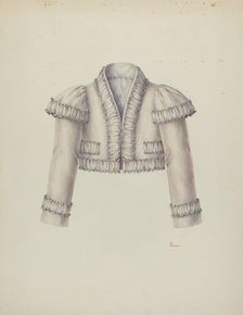 Embroidered Bolero Jacket, c. 1940. Creator: Hal Blakeley