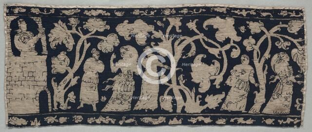 Embroidered Border, 1500s-1600s. Creator: Unknown.