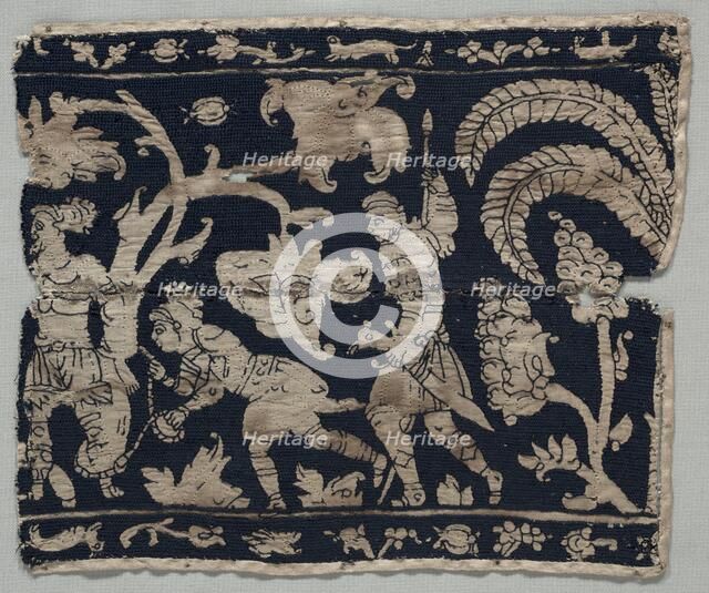 Embroidered Border, 1500s-1600s. Creator: Unknown.