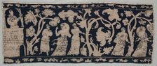 Embroidered Border, 1500s-1600s. Creator: Unknown
