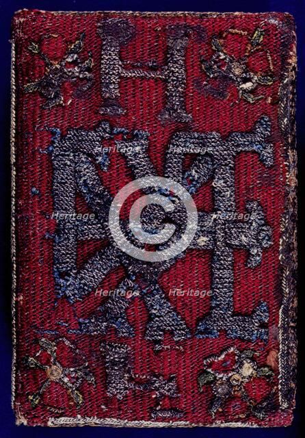 Embroidered back cover of prayer book, 1545.  Creator: Unknown.