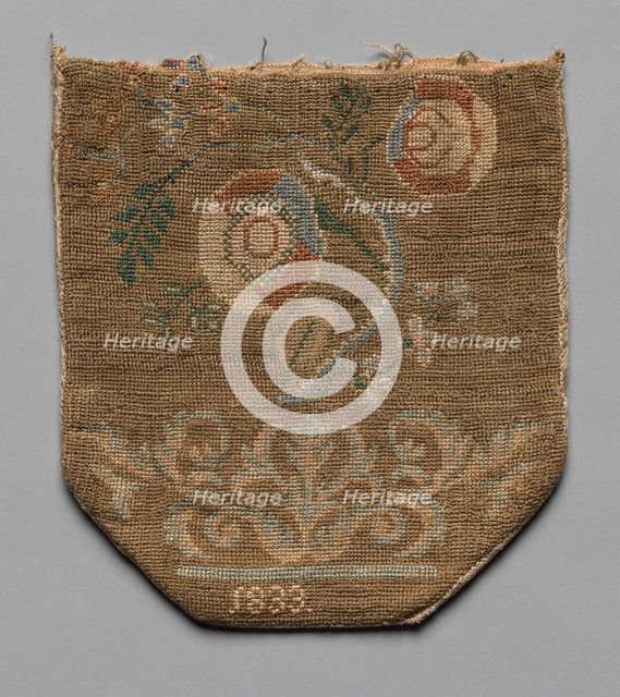 Embroidered Bag, 1833. Creator: Unknown.