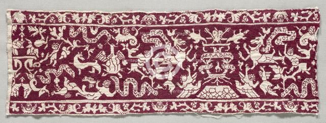 Embroidered Band, 1500s - 1600s. Creator: Unknown.