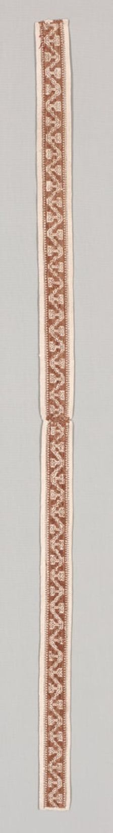 Embroidered Band, 1600s. Creator: Unknown