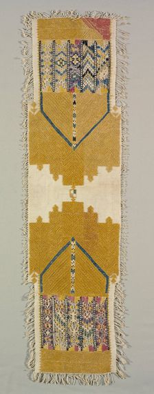 Embroidered Band for Curtain, 1800s. Creator: Unknown