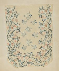 Embroidered Blanket, c. 1937. Creator: Dorothy Lacey
