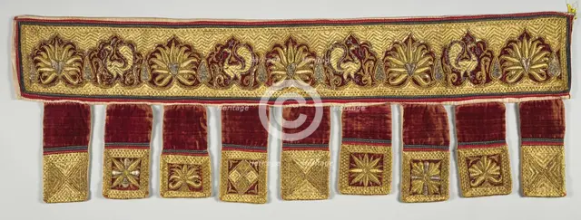 Embroidered Door Hanging, 1700s. Creator: Unknown.