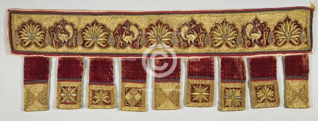 Embroidered Door Hanging, 1700s. Creator: Unknown.