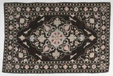 Embroidered Divan Cover (?), 19th century. Creator: Unknown