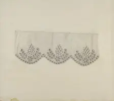 Embroidered Edging, c. 1938. Creator: Marie Famularo