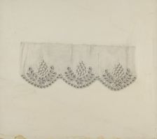 Embroidered Edging, c. 1938. Creator: Marie Famularo