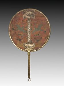 Embroidered Fan for Wedding Ceremony, 1850-1950. Creator: Unknown