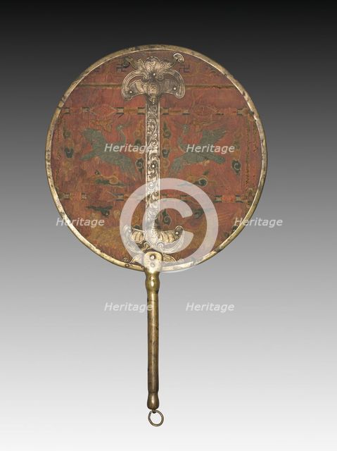 Embroidered Fan for Wedding Ceremony, 1850-1950. Creator: Unknown.
