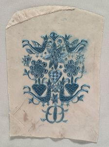 Embroidered Fragment, 1600s - 1700s. Creator: Unknown