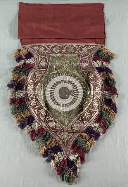 Embroidered Fragment, 1700s or 1800s. Creator: Unknown.