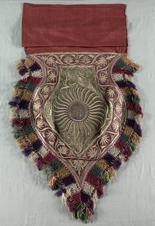Embroidered Fragment, 1700s or 1800s. Creator: Unknown