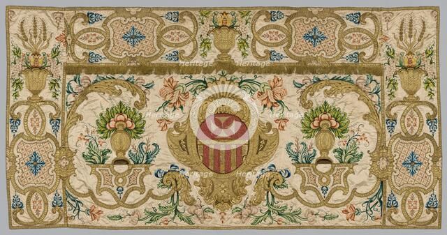 Embroidered Front of an Altar, 1600s - 1700s. Creator: Unknown.