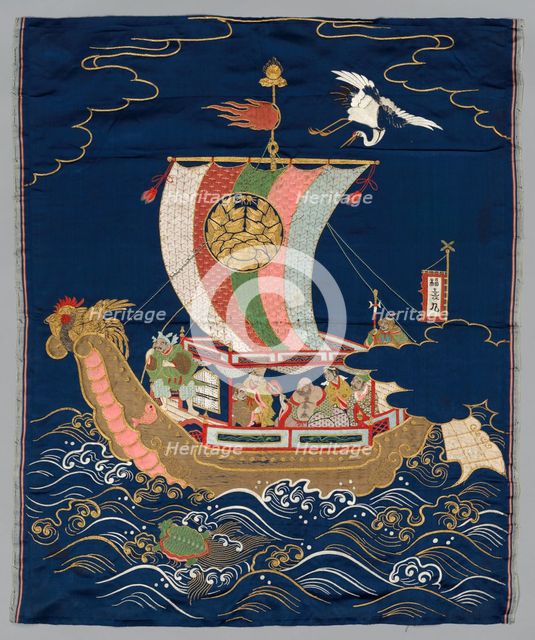 Embroidered Fukusa, late 1800s-early 1900s. Creator: Unknown.
