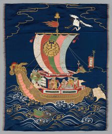 Embroidered Fukusa, late 1800s-early 1900s. Creator: Unknown