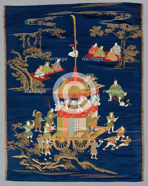 Embroidered Fukusa, late 1800s-early 1900s. Creator: Unknown.