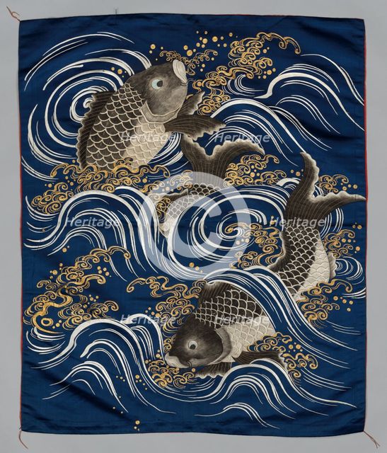 Embroidered Fukusa, late 1800s-early 1900s. Creator: Unknown.