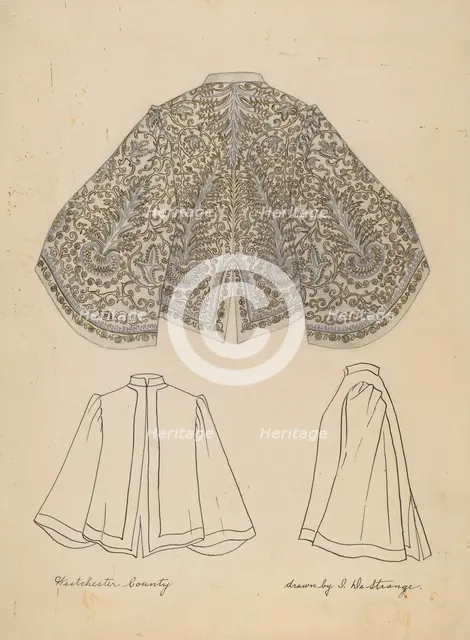 Embroidered Jacket, 1935/1942. Creator: Isabelle De Strange.