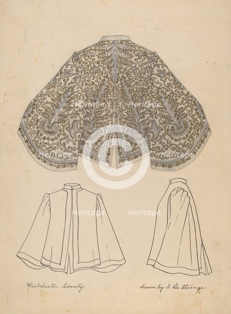 Embroidered Jacket, 1935/1942. Creator: Isabelle De Strange.
