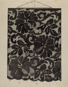 Embroidered Lace, c. 1936. Creator: Florence Stevenson