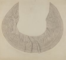 Embroidered Lace Collar, 1935/1942. Creator: Thomas O'Connor