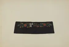Embroidered Leather, c. 1938. Creator: Donald Williams