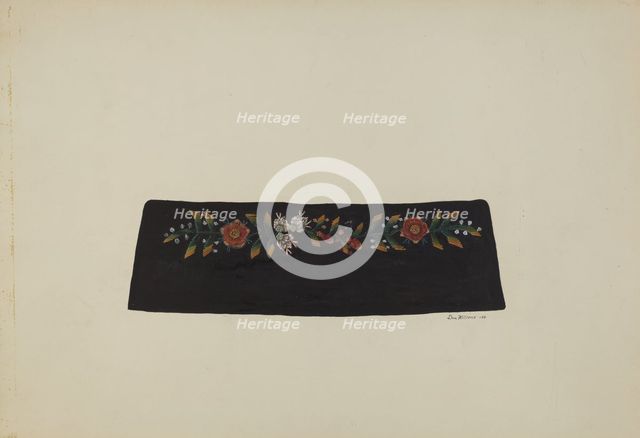 Embroidered Leather, c. 1938. Creator: Donald Williams.