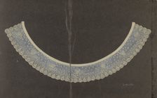 Embroidered Linen Collar, c. 1937. Creator: Edith Miller