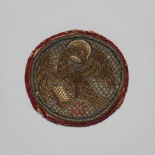 Embroidered Medallion, Byzantine, 15th-16th century. Creator: Unknown